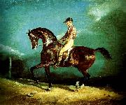 charles emile callande jockey montant un cheval de course Spain oil painting artist